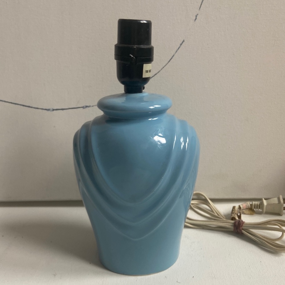 Vintage 80’s Blue Lamp
